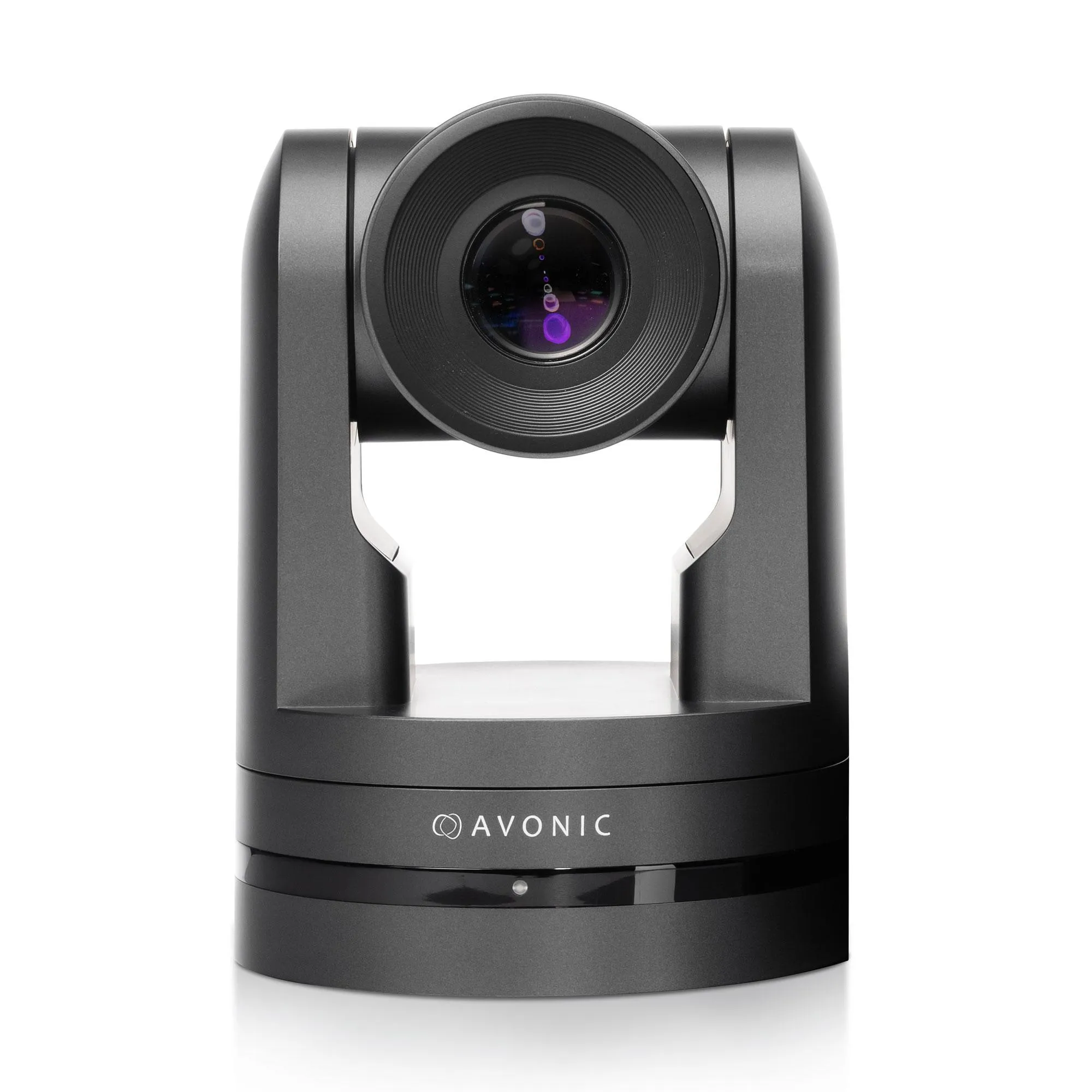 CM93-IP-Camera-Front-Black Avonic CM93 PTZ Camera 4K60