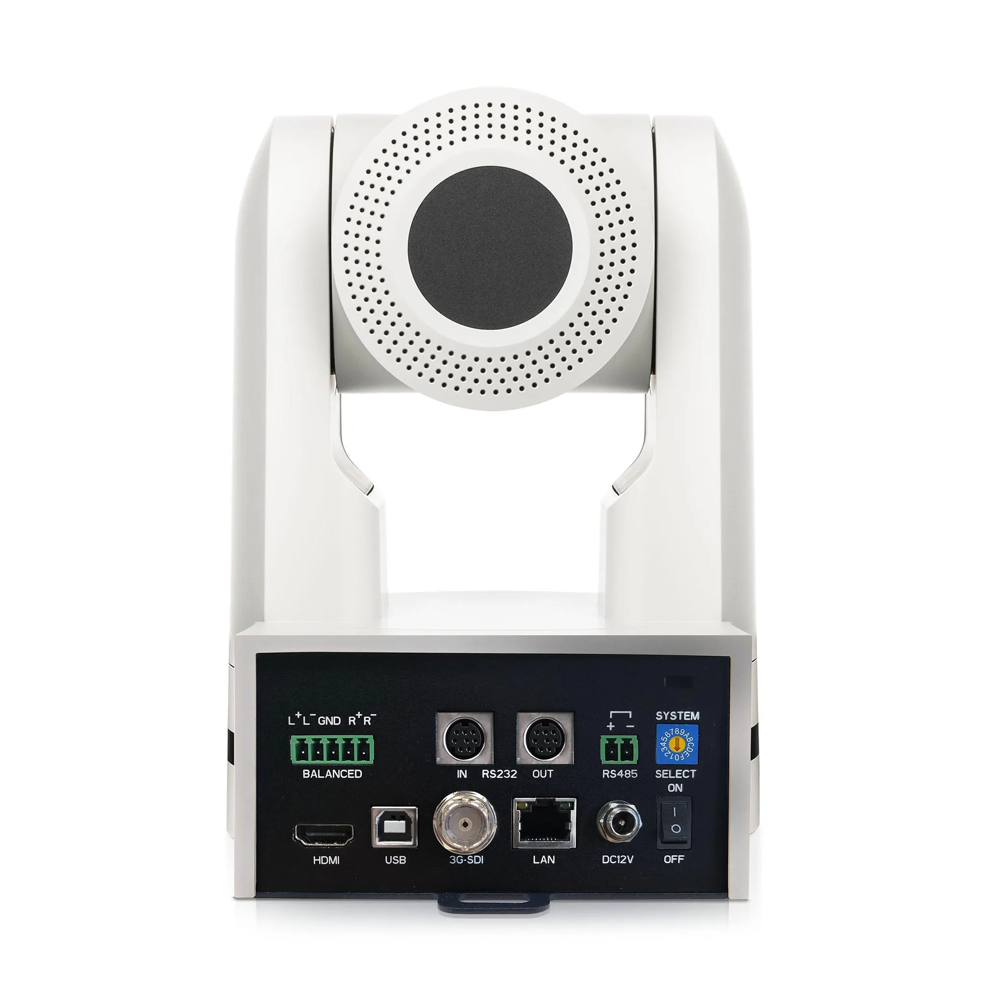 CM93-IP-Camera-Rear-White Avonic CM93 PTZ Camera 4K60